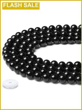 8mm Natural Obsidian Stone Beads 100pc Round Loose Gemstone for DIY Jewelry